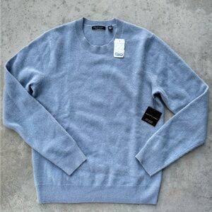 Brand new Saks Fifth Ave, light blue 100% cashmere crewneck long sleeve sweater